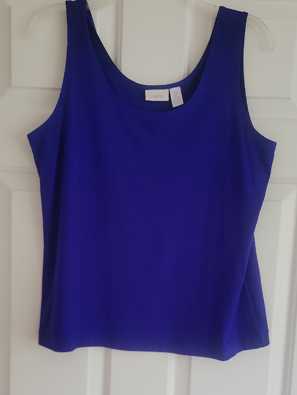 Chico's Microfiber  Scoop Neck Tank Top, Purple, Size 2 (L)